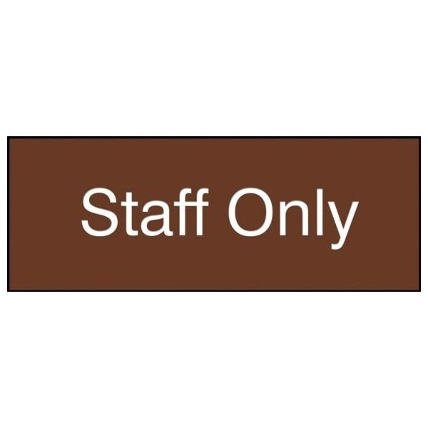 Accuform 8 in W x 3 in H, Engraved Plastic PSG918BR - main